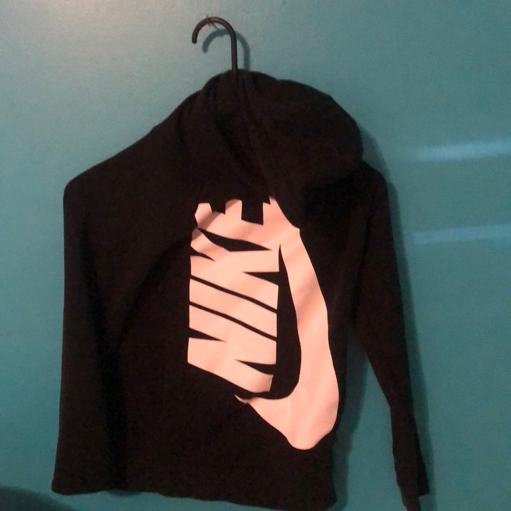 KIDS Nike hoodie black and white